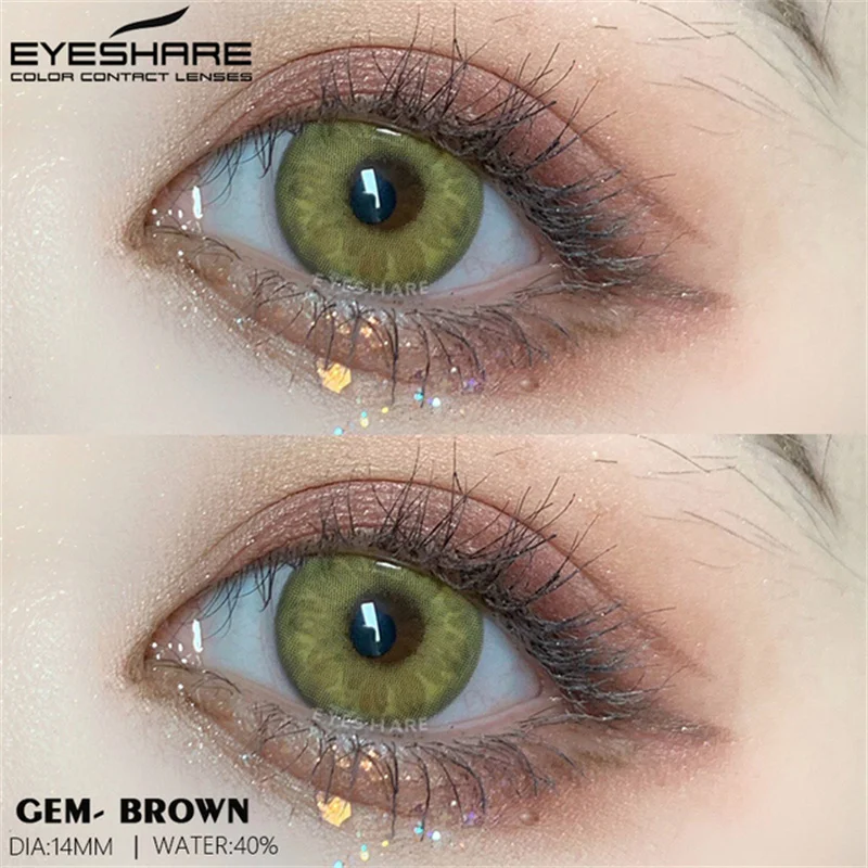 Eyeshare Kleur Contactlenzen Voor 2 Stuks Cosmetische Gekleurde Blauw Groen Natuurlijke Lenzen Contact Lens Beauty Eye Make Up|null| - AliExpress