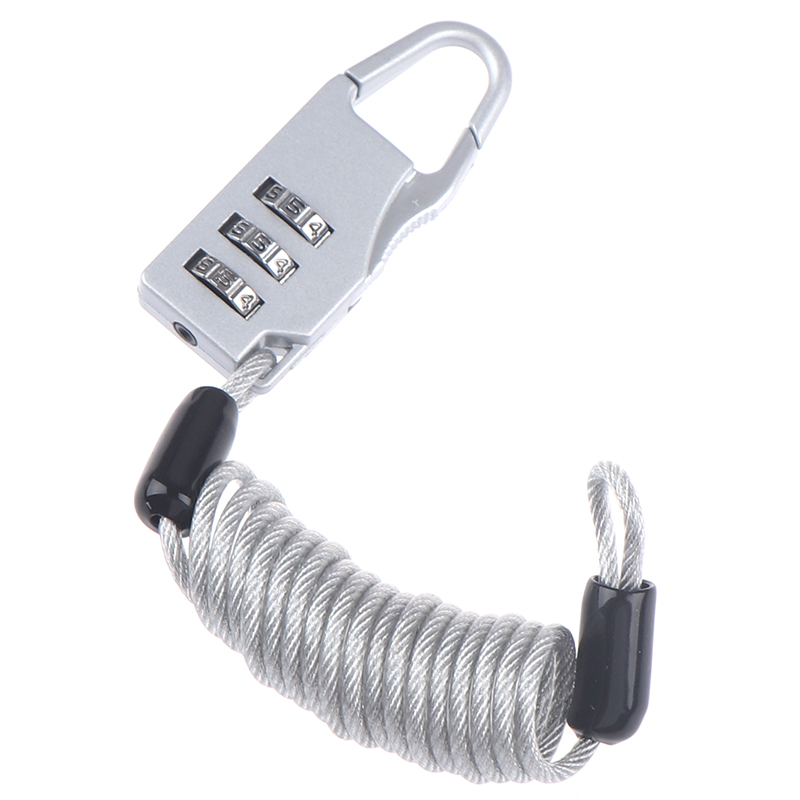 Title 8, 1PC Bicycle Helmet Wire Rope Code Lock Outdoor ...