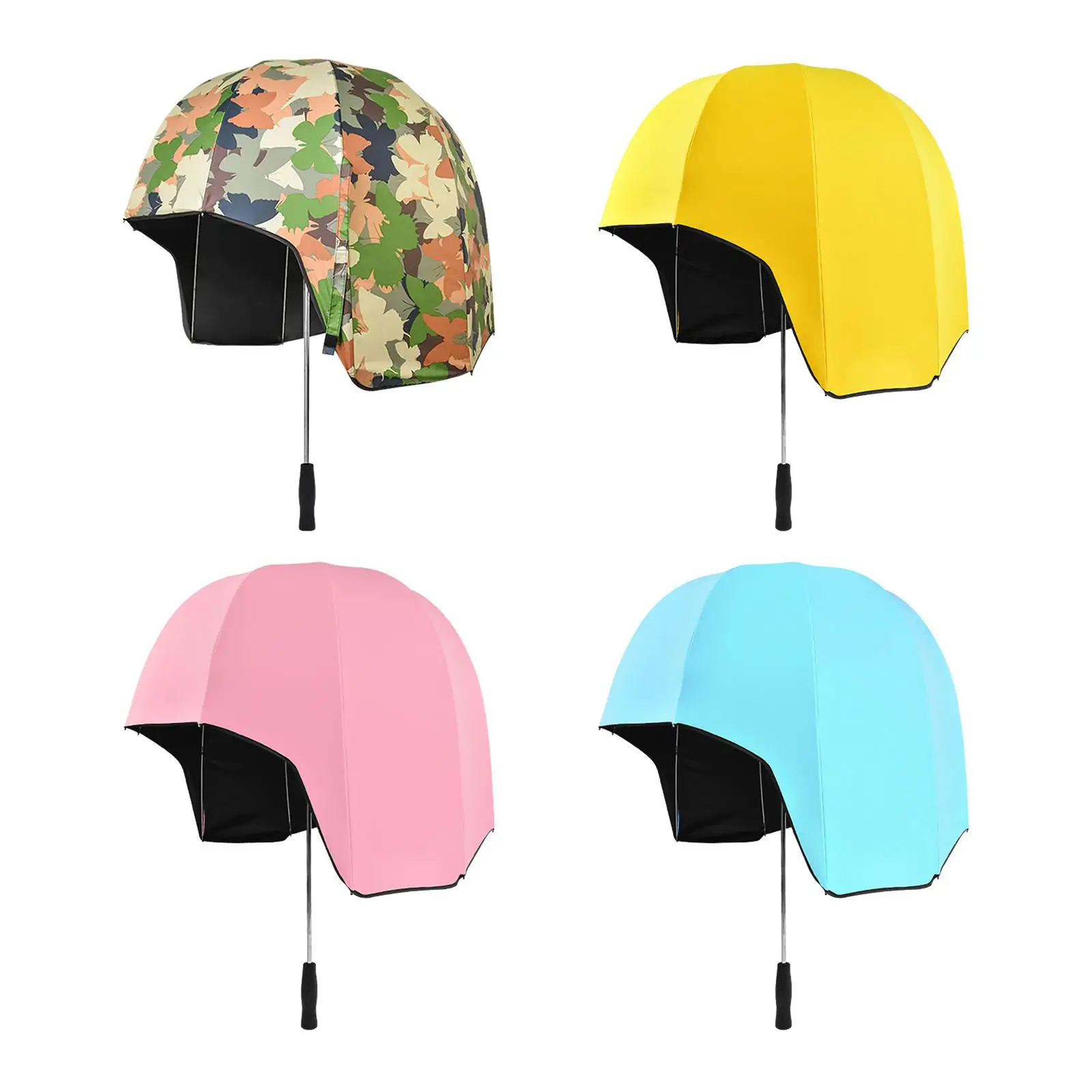 Dual Use Umbrella Waterproof PU Handle for Women Sun Umbrella Rain Umbrellas for Beach Travel Outdoor Activities Trips Hiking