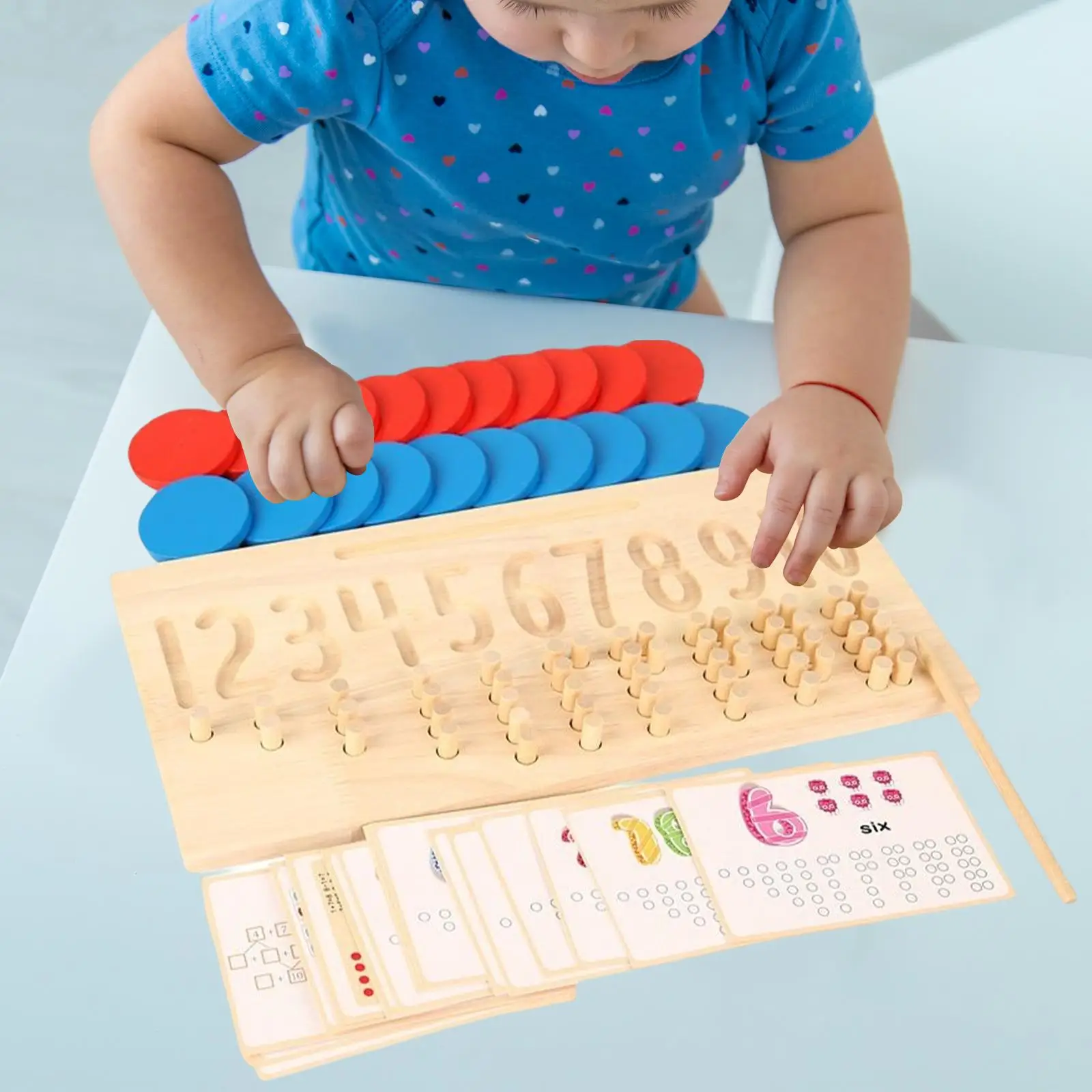 Wooden Tracing Board Education Handwriting Aids Montessori Fine Motor Early