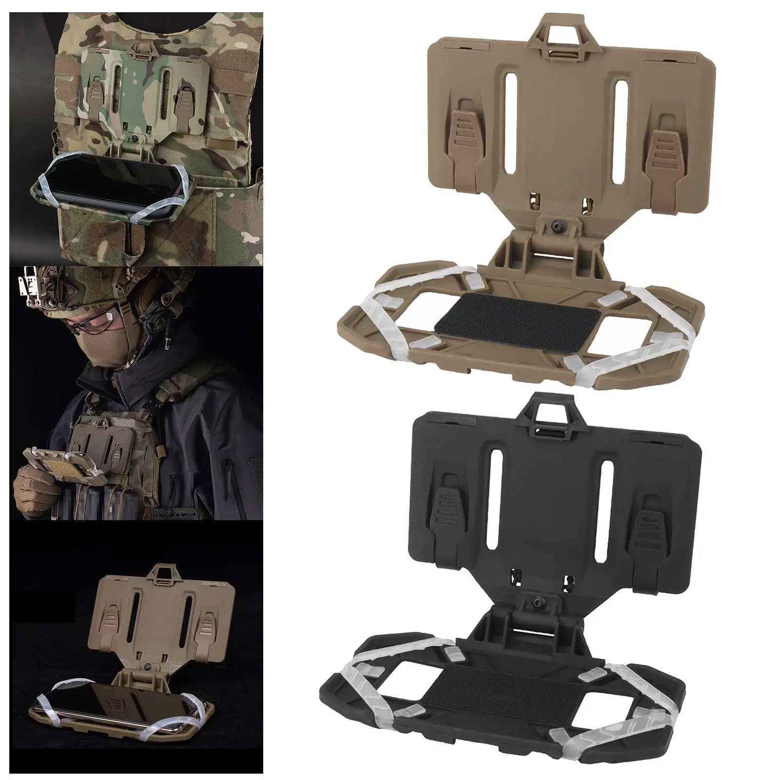Hunting Vest Phone Board Lightweight Chest Phone Holder Mount Phone Platform for Training Outdoor Sports Shooting Activities