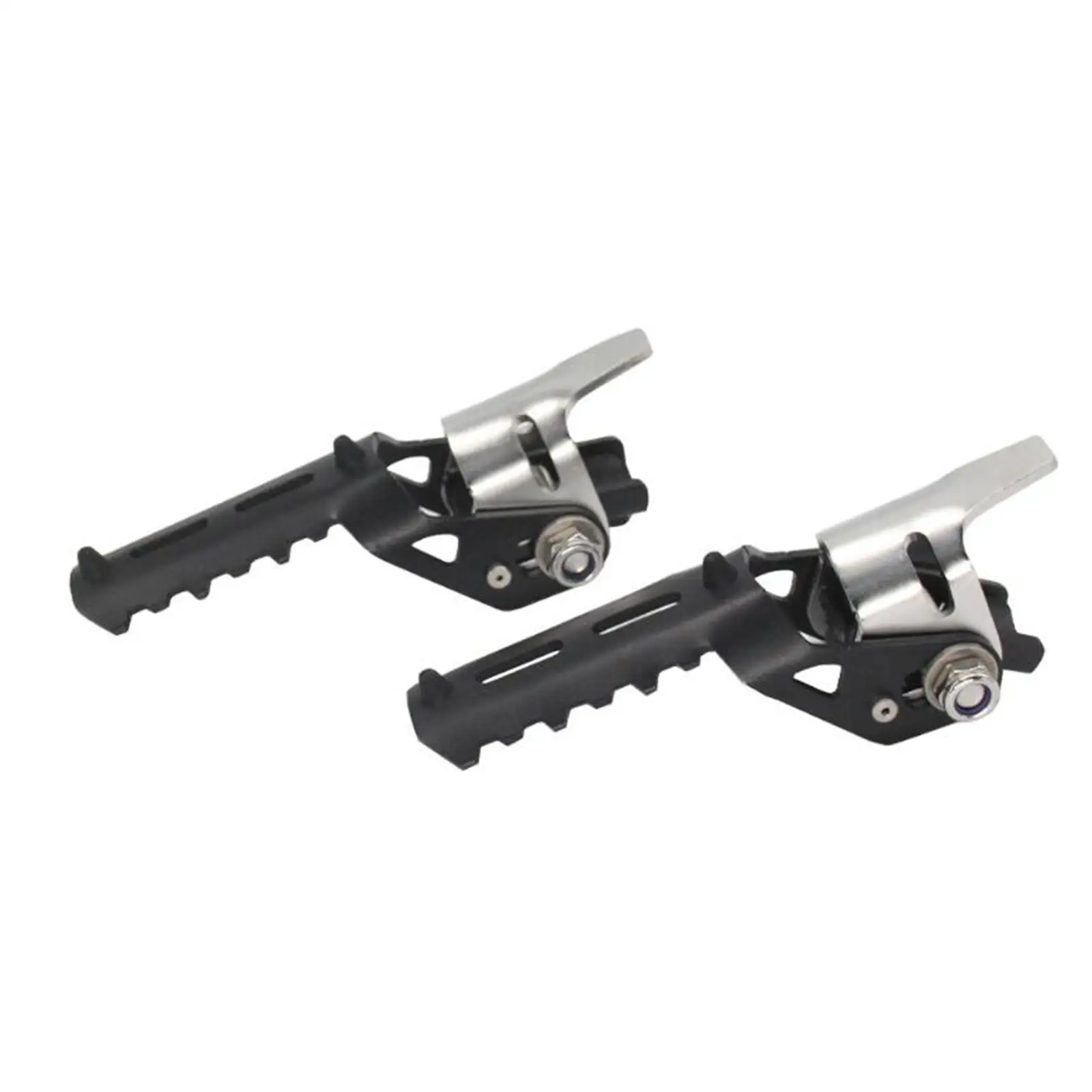 Motorbike Front Foot Pegs Folding Footrests Clamps 22-25mm for  R1250GS R 1250 GS  F850GS C400x Replace Parts