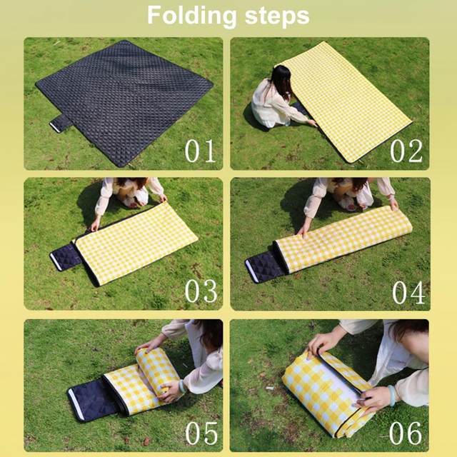 Exclusivo Mezcla Waterproof Picnic Blankets 3-Layer 60x80 Inches Large  Sandproof Beach Blanket Foldable Outdoor Blanket for Camping on Grass  Picnic