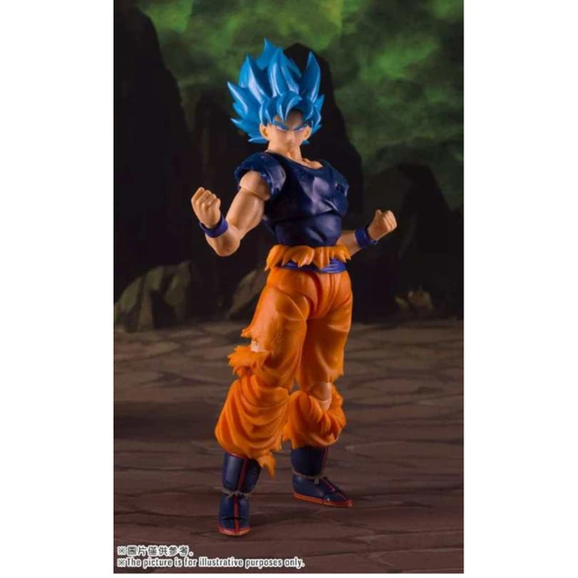 In Stockin Stock Super Saiyan God Anime Dragon Ball Goku Demoniacal Fit SHF  Blue Fighter SSJ PVC Action Figure Figurals - AliExpress