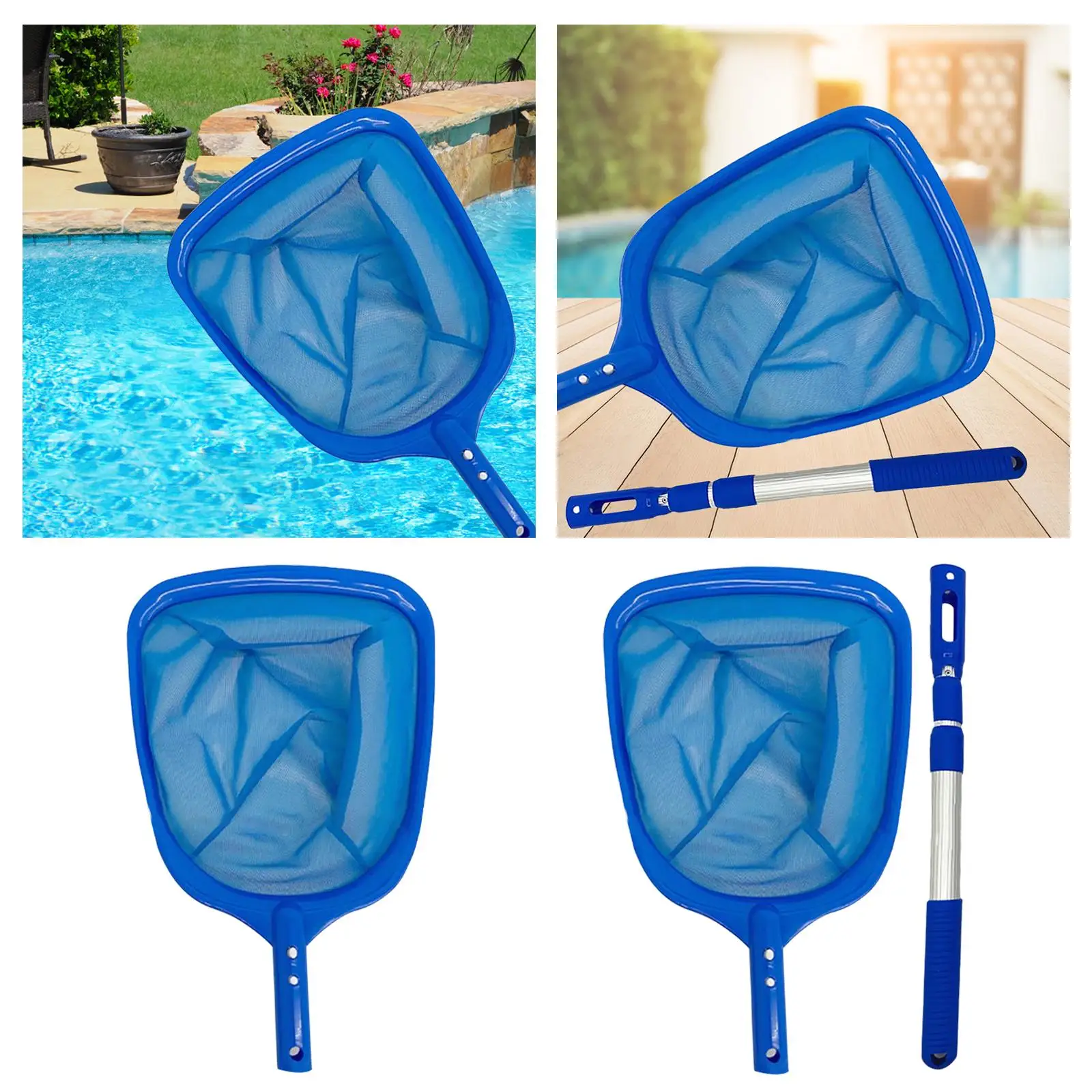 Swimming Pool Cleaner Accessories Telescoping Pole Heavy Duty for Fountains Cleaning & Maintenance Tool Removing Leaves & Debris
