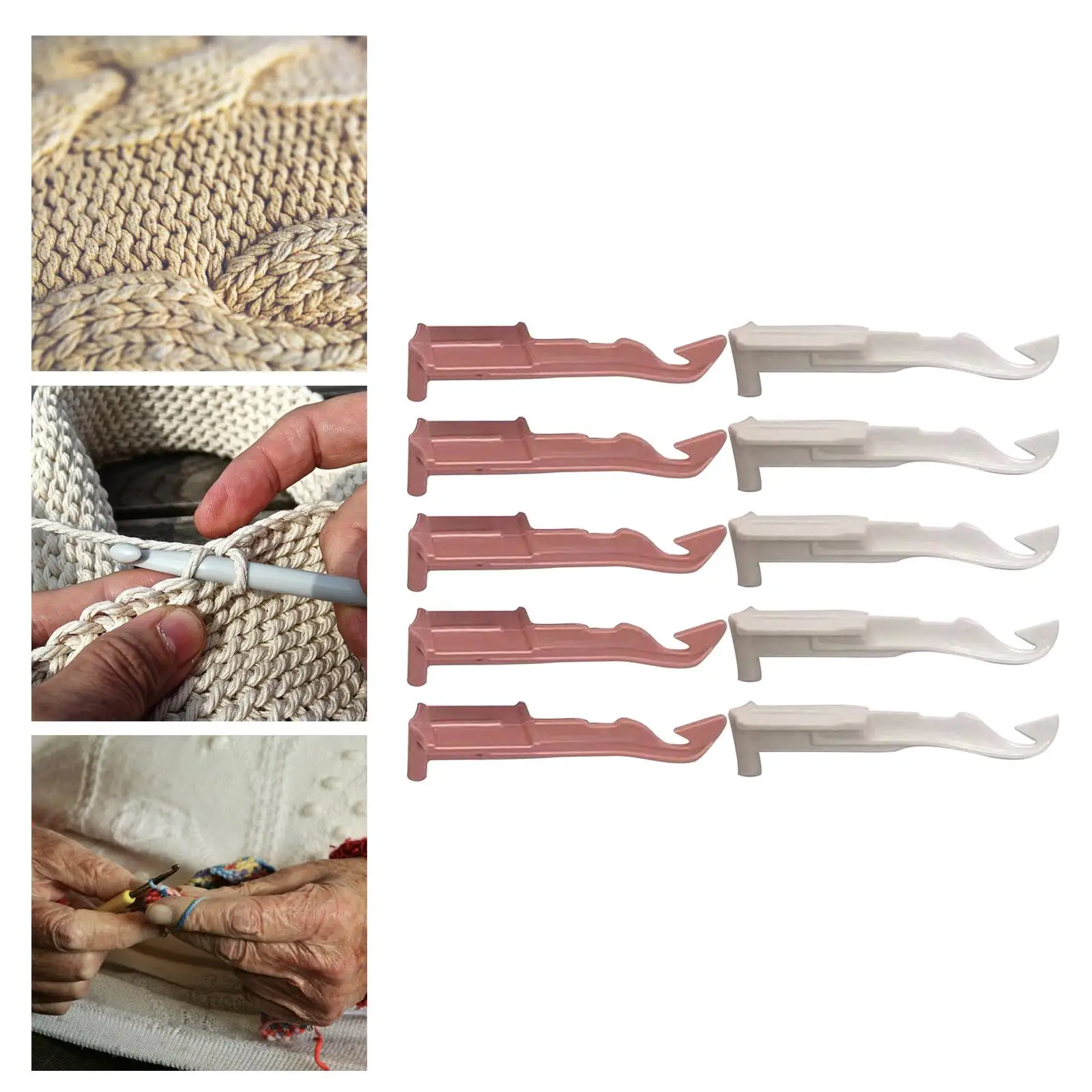 10Pcs Crochet Threader 48 Handmade Wool Knitting Machine Knitting Loom Replace Parts