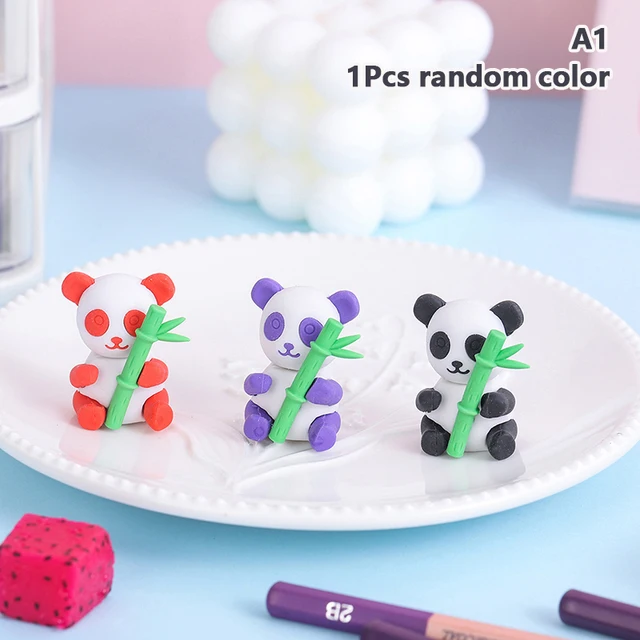 SEWACC Pequeno 16 Pçs Panda Borracha Brinquedos Populares Mini Decoração  Mesa Animais De Estimação De Lápis Topper Panda Borracha Desenhos Animados  Borracha Desenhos Animados : : Papelaria e Escritório