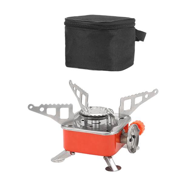 Camping Gas Stove with Piezo Ignition Camp Stove Cooker Gear for Hiking
