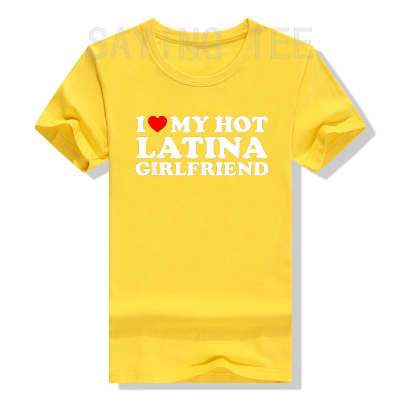 Ich liebe meine heiße Latina-Freundin, ich liebe meine heiße Latina-GF-T-Shirt, passendes Paar-Valentinstag-T-Shirt, kurzärmelige Blusen, Geschenke – Detail 7