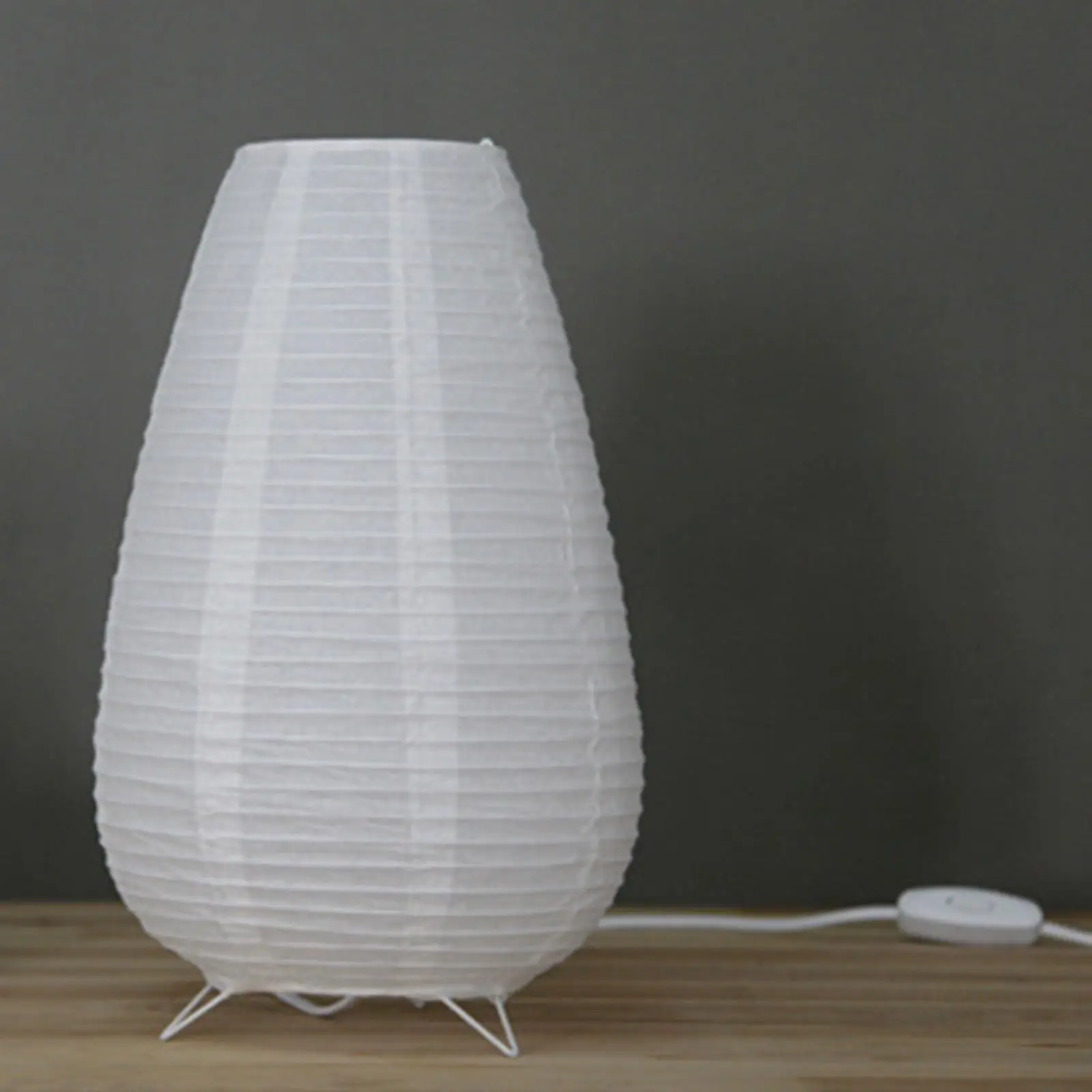 Paper Lantern Table Lamp Simple Lantern Lamp Desk Light for Bedside, Office, Home Decor