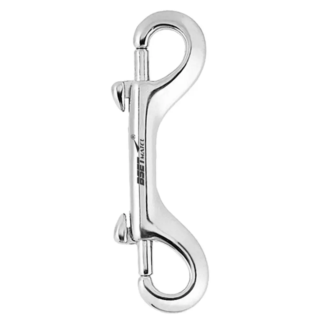 3.94inch StainlessSteel Dual Ended   Snap Hook Diving Accs