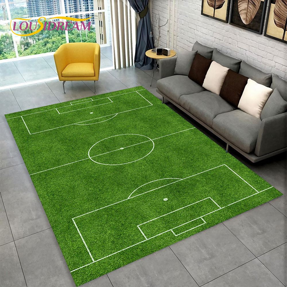 tapis de terrain de football bande pour chambre décor de paillasson de salle de tapis de sol antidérapant pour enfants