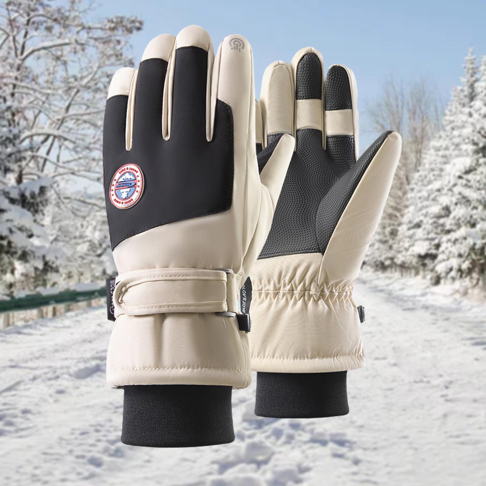 Guantes de esquí de invierno guantes de esquí de nieve con pantalla táctil para correr deportes al aire libre