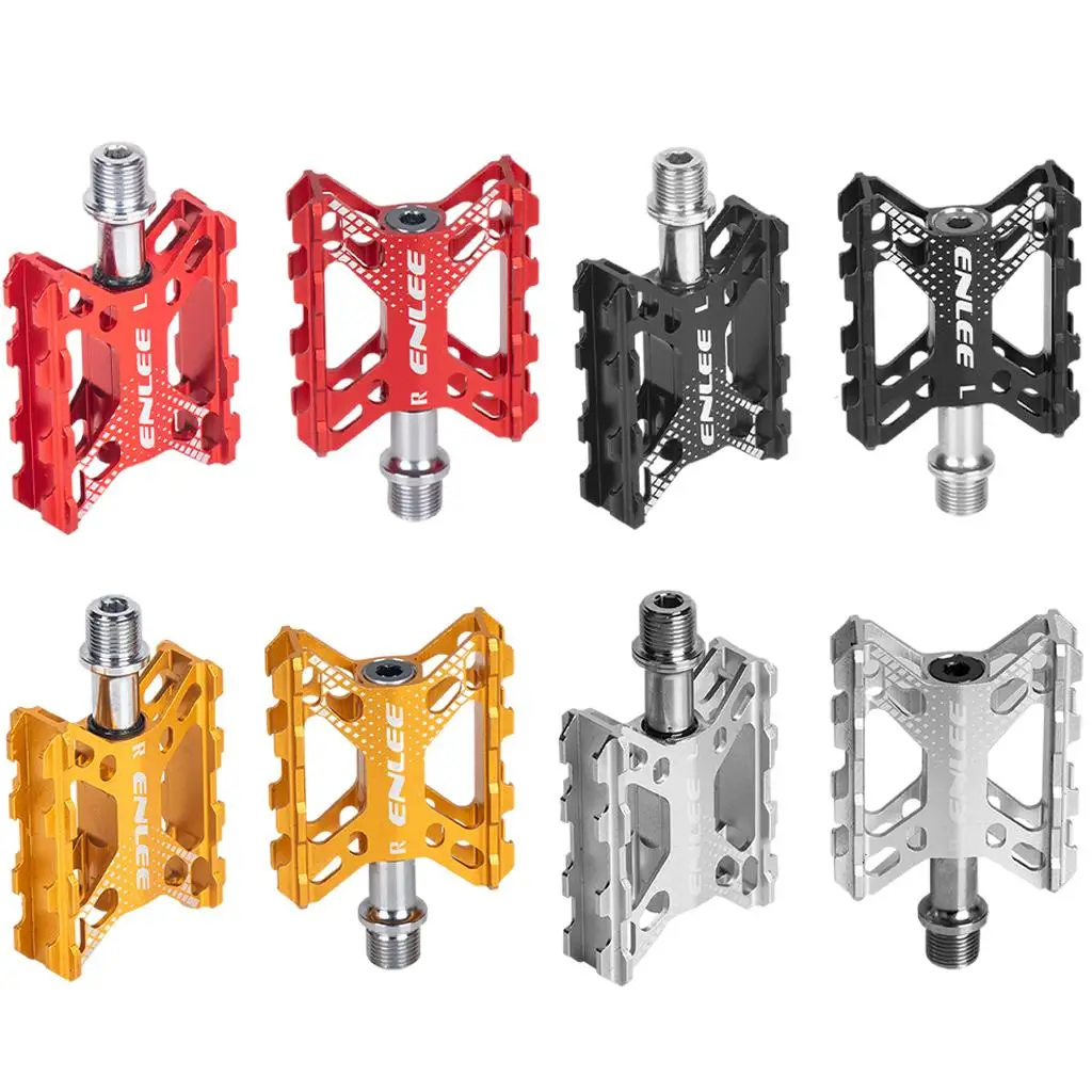 Road Mountain Bike Pedals Aluminum CNC Non-Slip BMX Wide Pedals