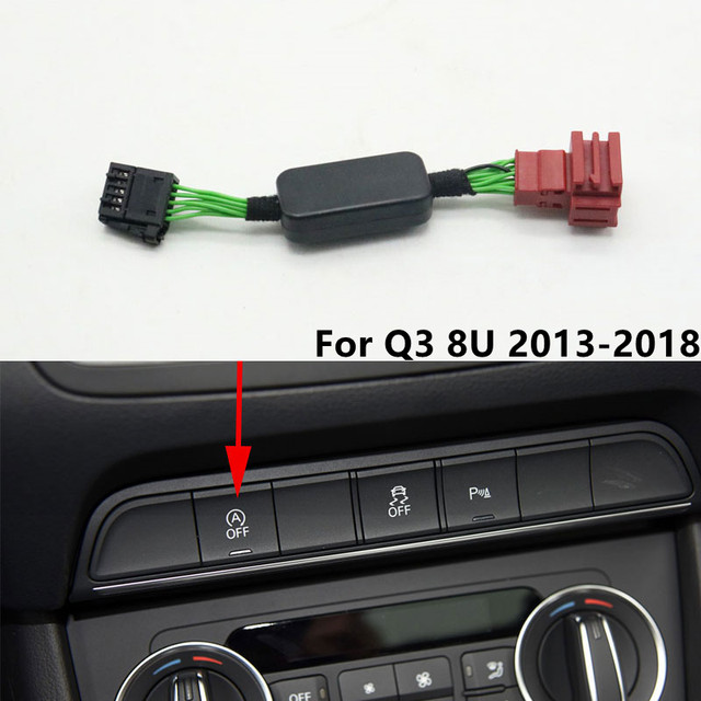 Automatic Stop Start Engine Control Off Closer Device Sensor Plug Cable For  Audi A1 8X Q2 Q3 A3 S3 A4 S4 RS4 Q5 A5 A7 Q7 A8