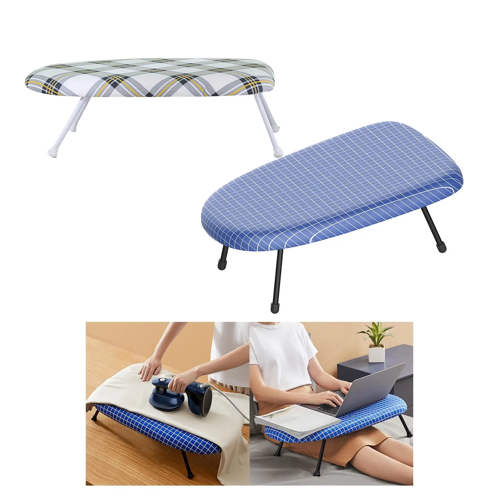 Mini Ironing Board for Ironing Cuffs Shirt Neckline Sleeves Foldable Countertop Ironing Board for Apartment Dorm Laundry Home