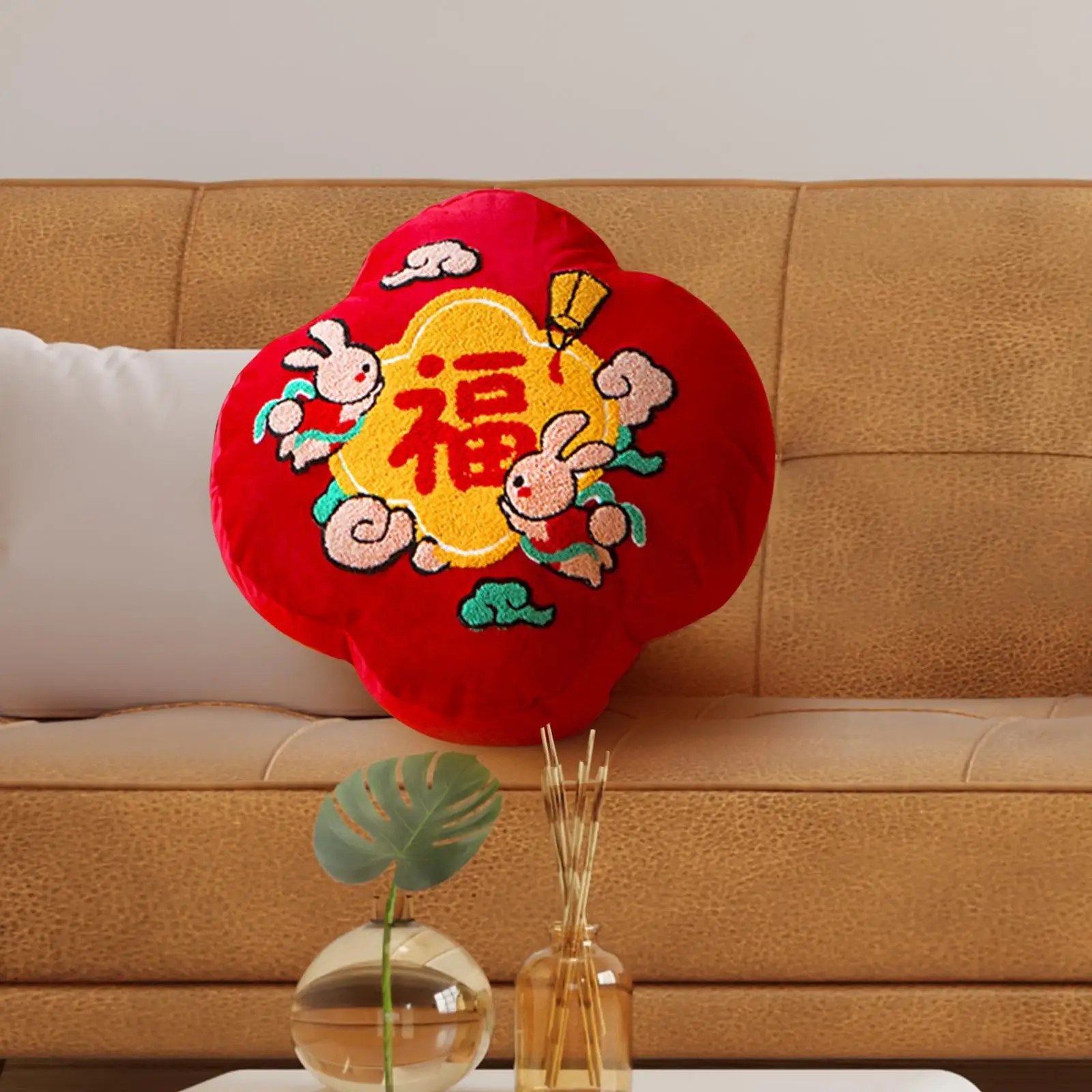 Embroidery Cushion Cover Pillowcase for Sofa Living Room Home Decoration