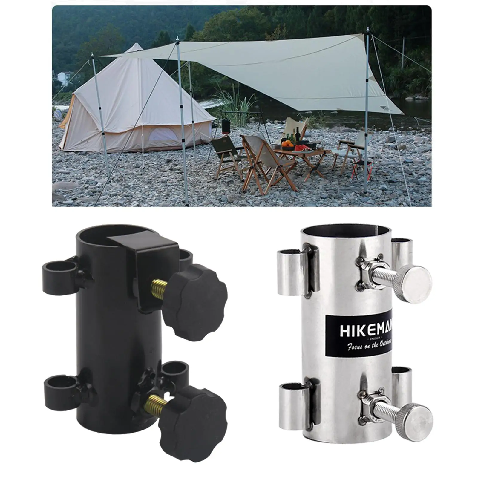 Outdoor Canopy Rod Holder Awning Tent Pegs Stand Fits for the Most Rods