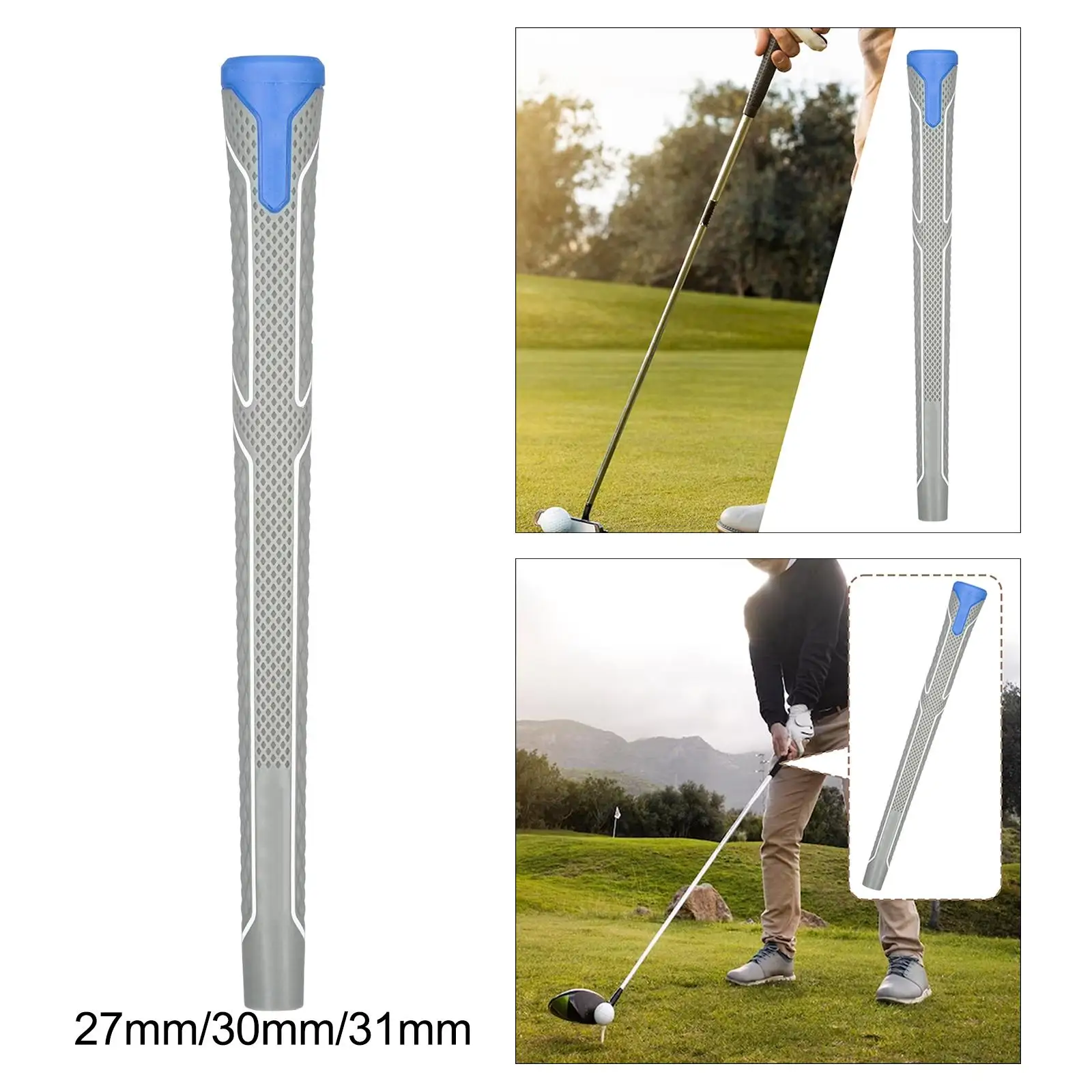 Rubber Golf Grips Golf Swing Trainer Golf Shaft Grips Wrap Golf Club Grip for Practice