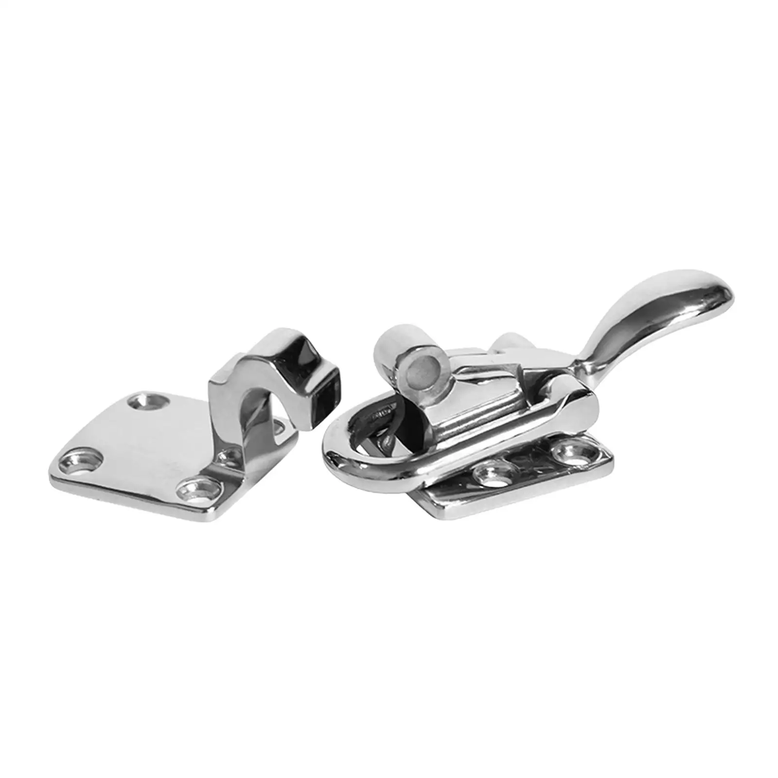 Door Lock Latch Polished Stainless Steel Bag Buckles Anti Rattle Latch Fastener Clamp Fit for Marine Yacht Boats