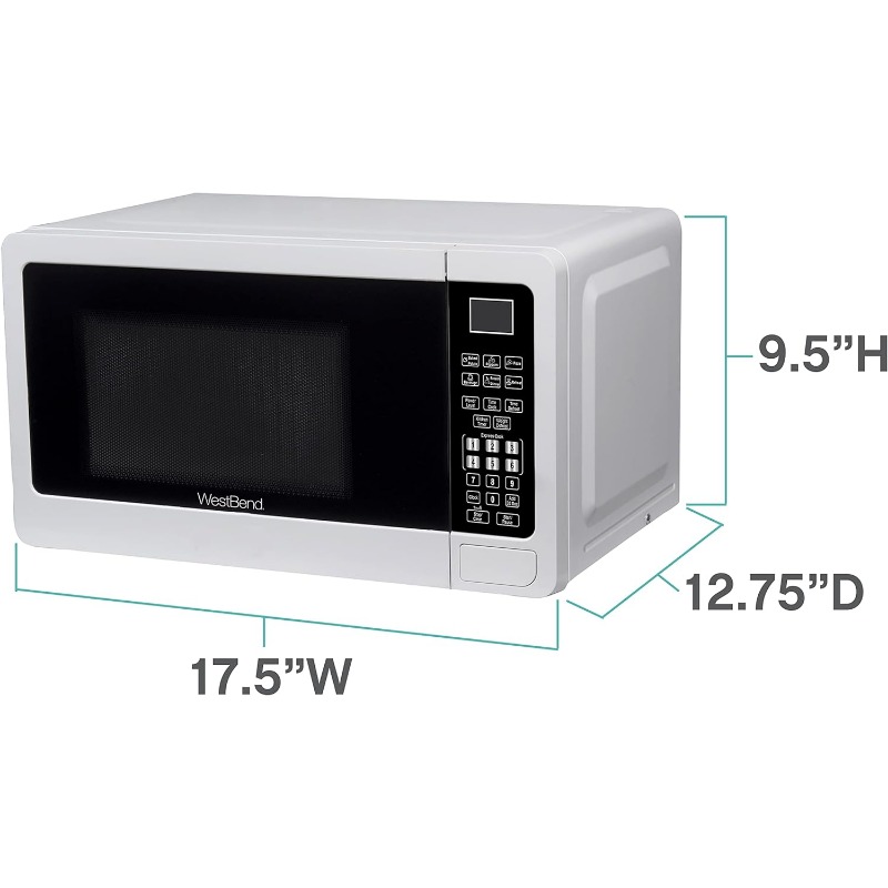 Title 15, Microwave Oven 700-Watts Compact with 6 Pre Coo...