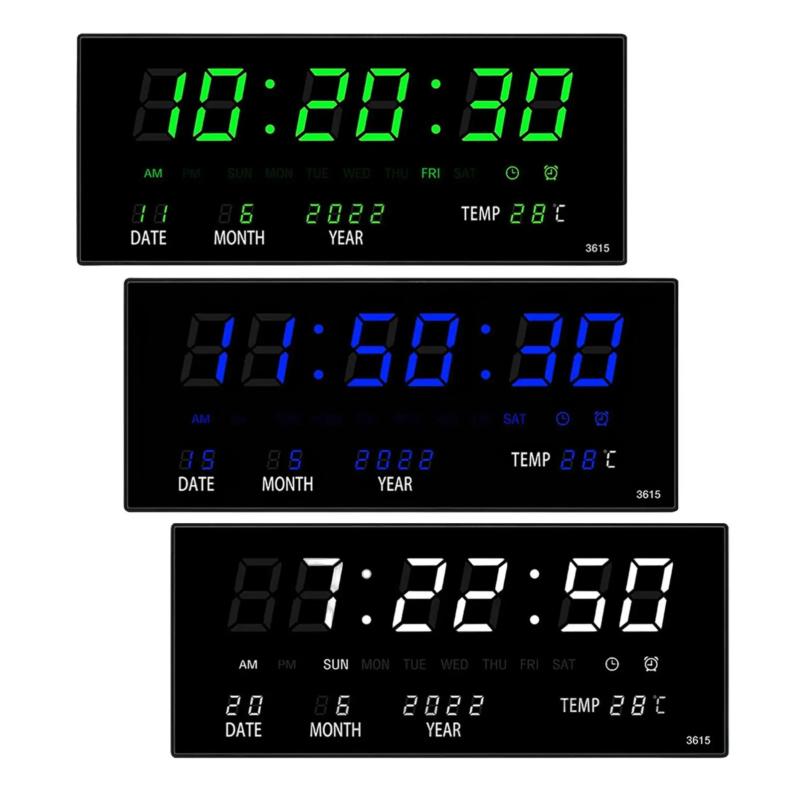 Digital Alarm Clock Temperature Multifunctional Calendar Perpetual Calendar Electronic Clock for office Date Boys Girls