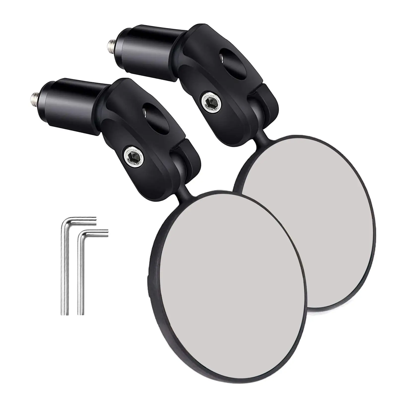 2x Bike Handlebar Mirror Rear View Mirrors Rotatable Reflector for