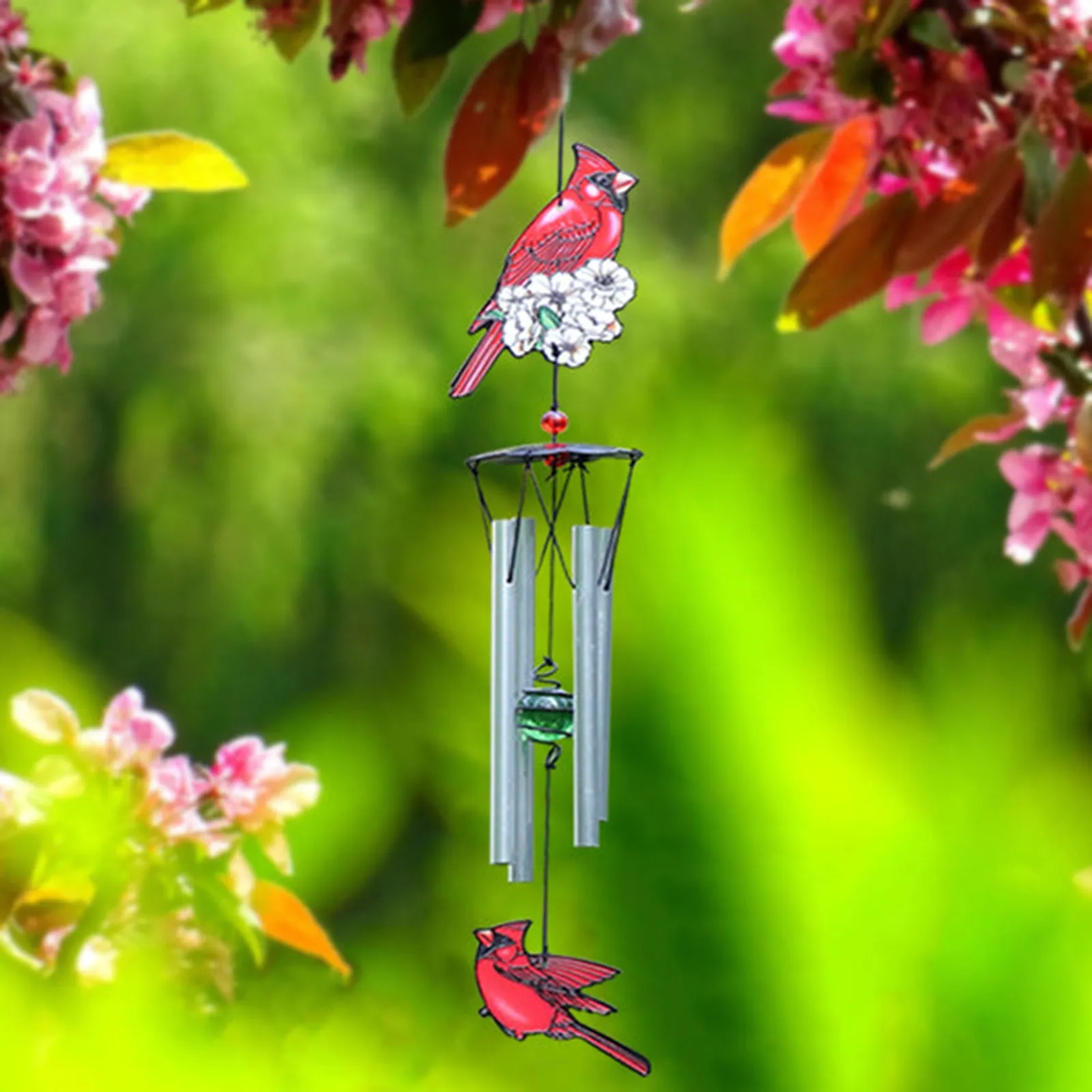 Red Bird Memorial Wind Chime Garden Courtyard Metal Bell Ornament Pendant  Is The Best Gift For Friends décoration de jardin| | - AliExpress