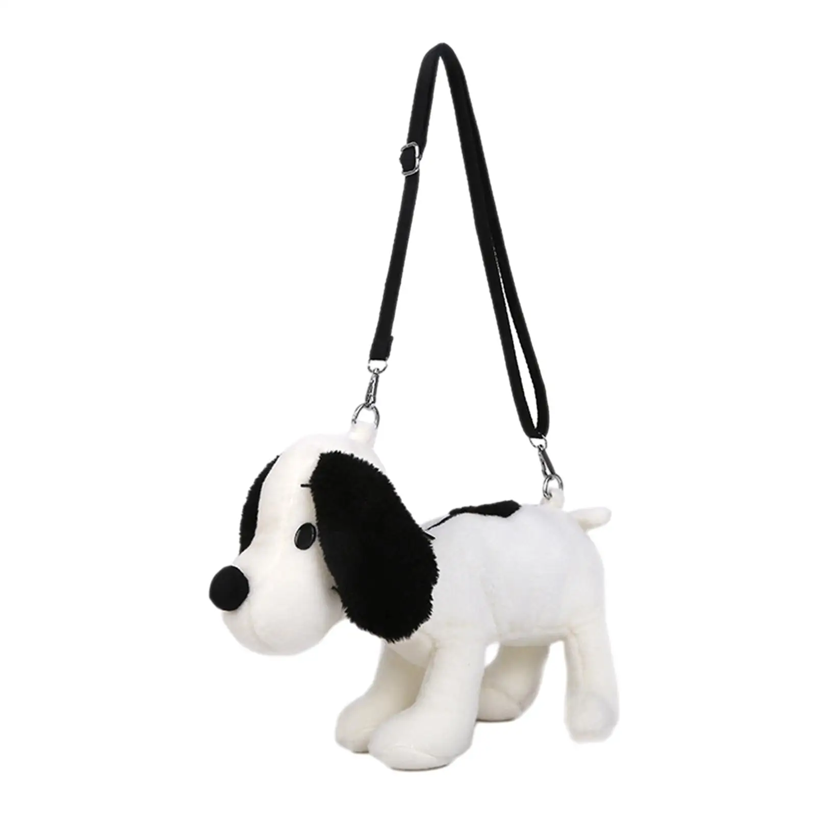 Dog Crossbody Bag Zipper Cute Wallet Novelty Puppy Bag Casual Handbag Lightweight Plush Bag for Dating Vacation Outdoor Party