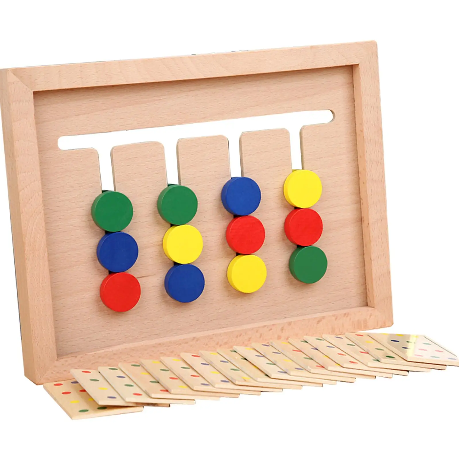 Slide Puzzle Toys Montessori Educational Toy Cognition Sorting Toy for Home