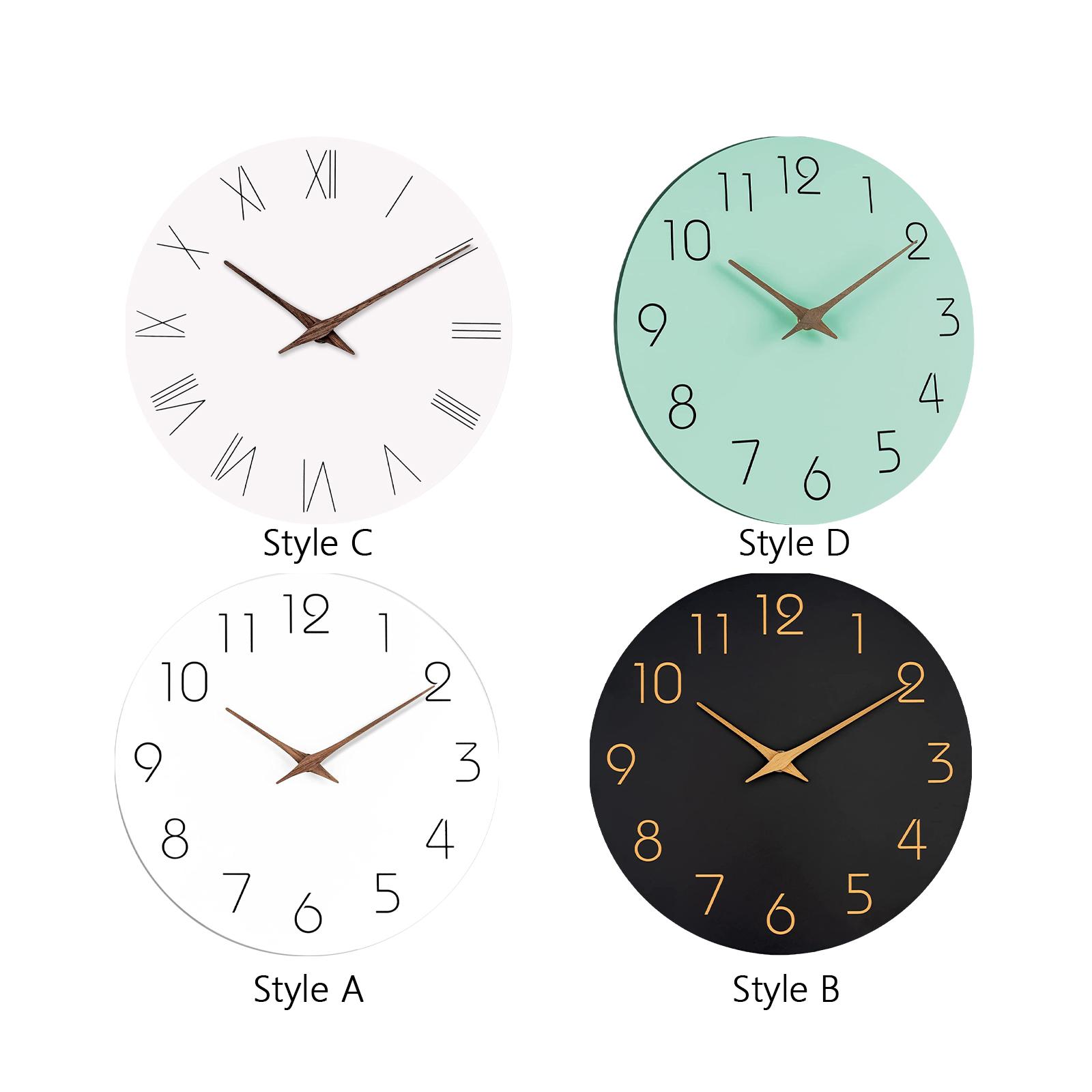 Decorative Wall Clock Simple Decoration Quiet for Living Room Home