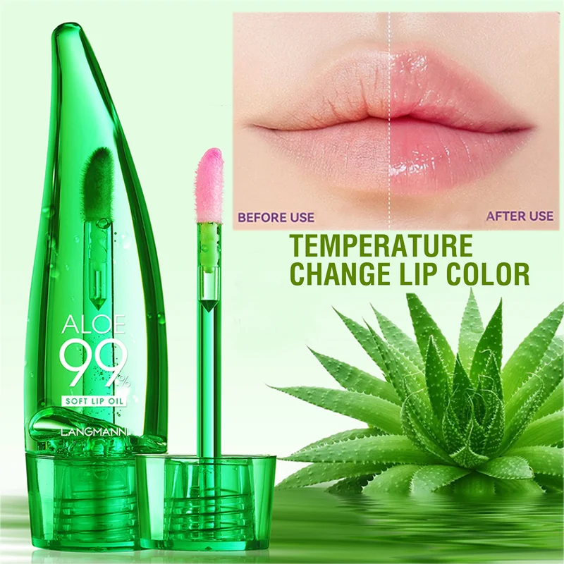 Best of Aloe Vera Lip Serum Oil Temperature Color Changing Lip Gloss Lasting Moisturizing Natural Nutritious Lip Balm Lips Care Makeup Reviews & Tips