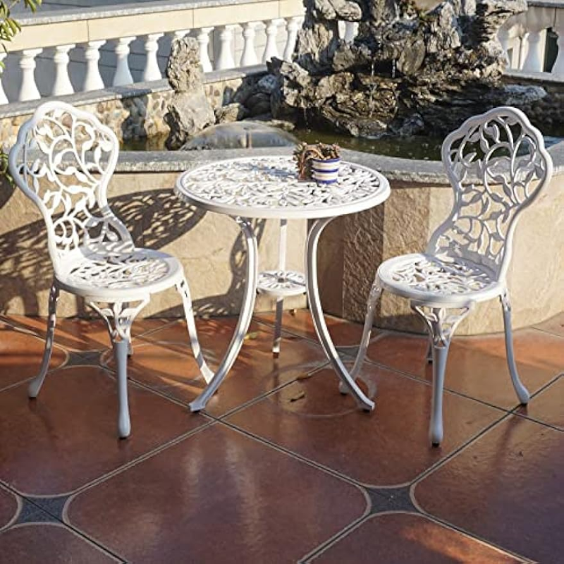 Title 5, KAI LI Patio Bistro Sets 3 Piece cast Aluminum ...