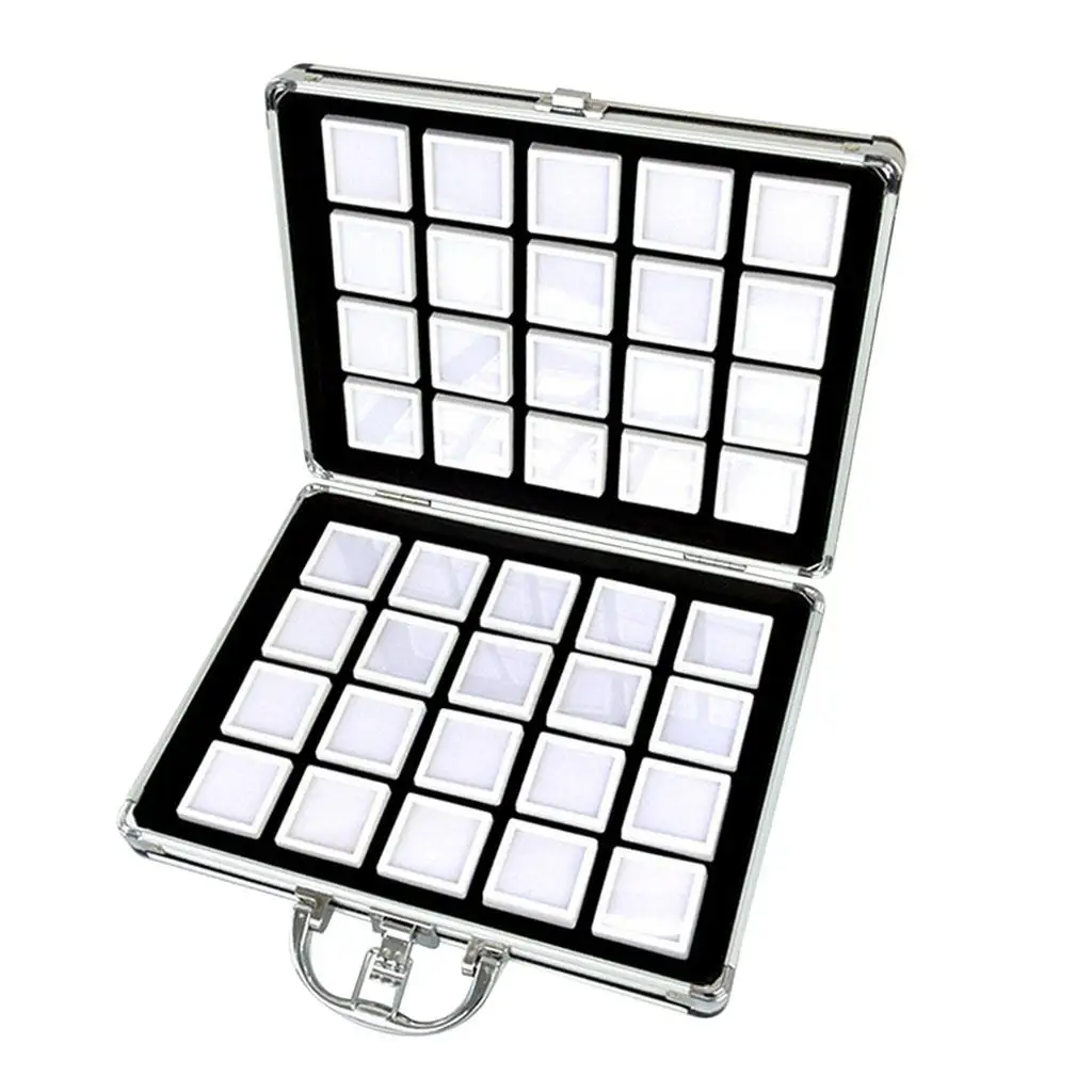 Luxury Aluminium Alloy Jewelry Box  Storage Case Tool Diamond Beads Organizer Accessories Shockproof and Durable High Capacity