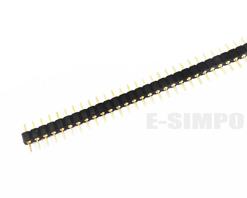 3PCS Strip Tin PCB Female IC Breakable 40pin Single Row Round Header Socket Fad、 