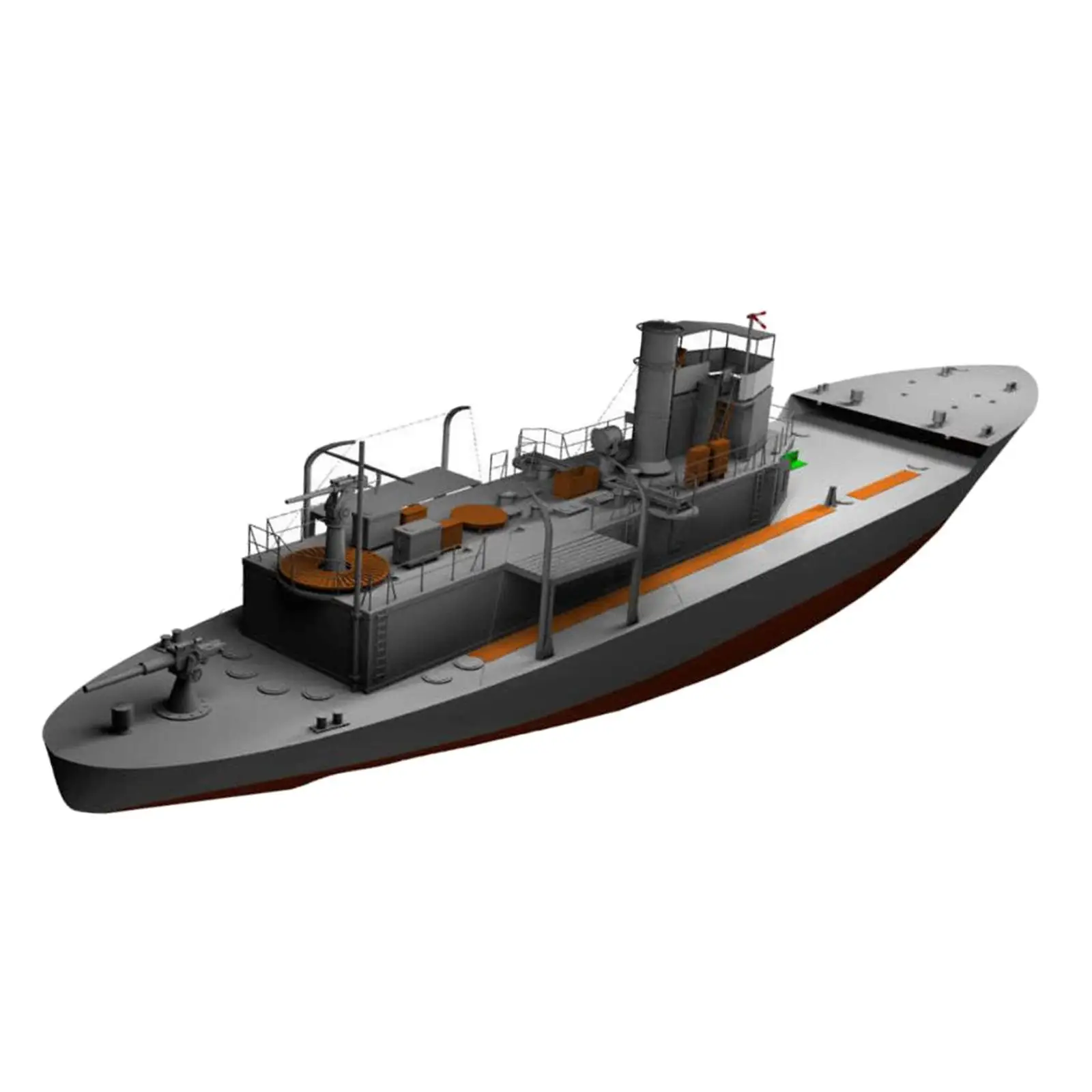 Patrol Boat Kits Brain Teaser Puzzle Paper DIY Toy Papercraft 1/100 DIY Paper Ship for Children Home Decoration Boys Adults Kids