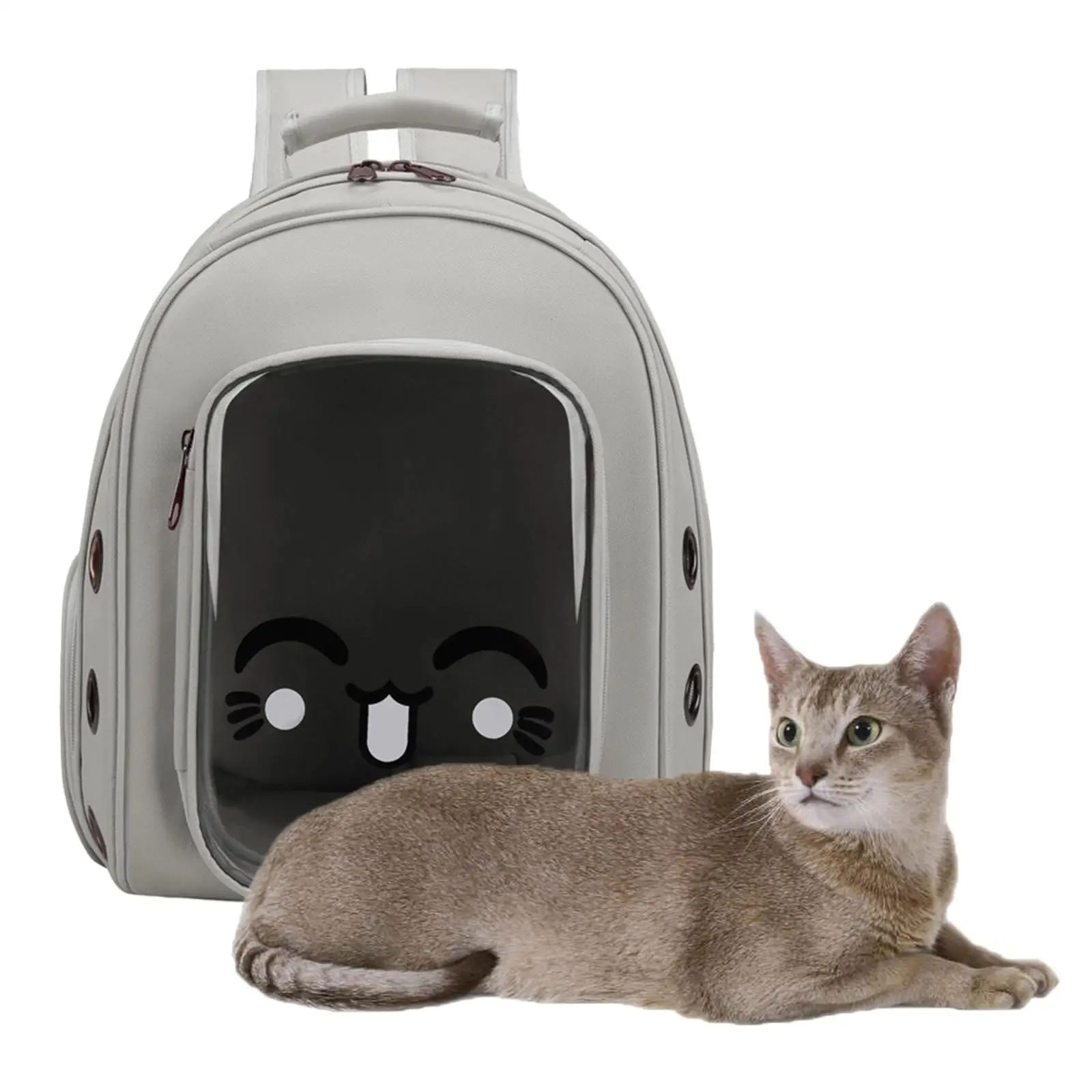 Pet Carrier Small Cat Dog Backpack Puppy Transparent Holder Breathable Bag