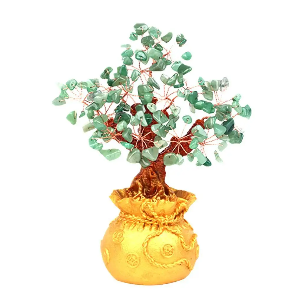 Feng Shui Natural Crystal Bonsai  Decoration for Wealth & Luck -7``
