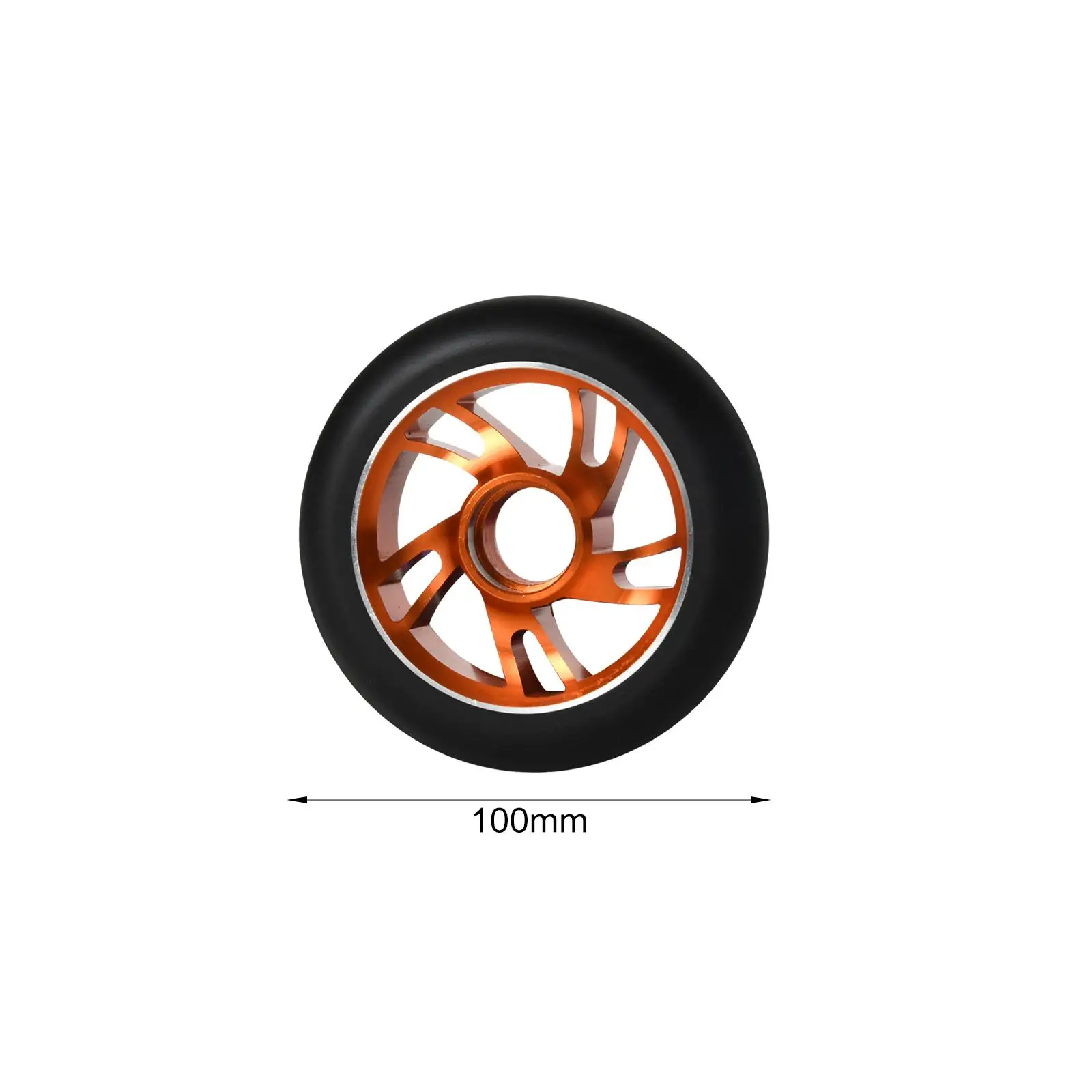 2 Pieces Scooter Wheels Aluminium Alloy Durable for Scooter Replacement Part