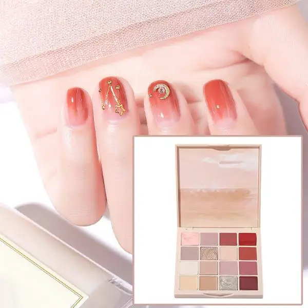16 Colors Solid Nail Gel Palette Kit Glitters Designs Pudding Cream LED Required Pigmented Trendy UV Nail Glue for DIY Drawing
