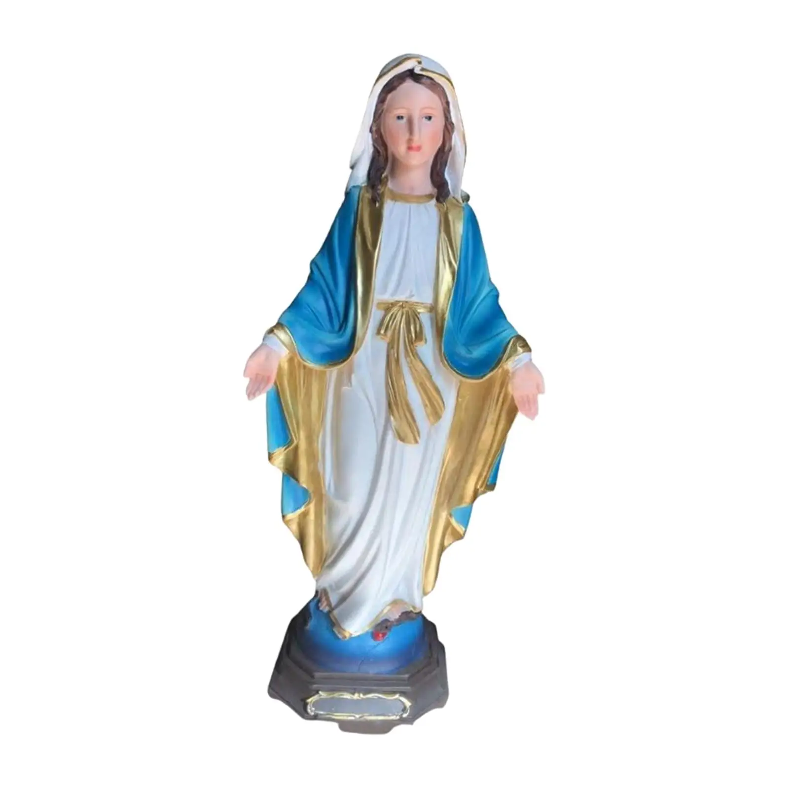 Holy Mother Mary Figurine Wedding Gift Dining Room Standing Statue Decorative Stable