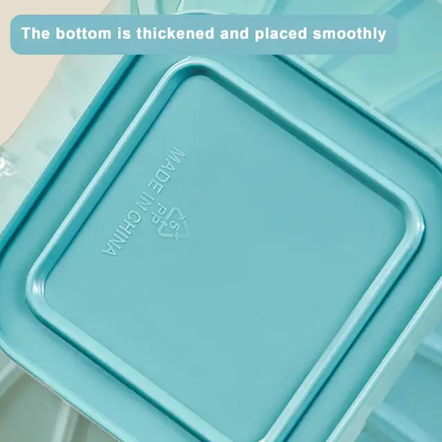Stackable Square Plastic Bowl with Lid Large Opening Space-saving