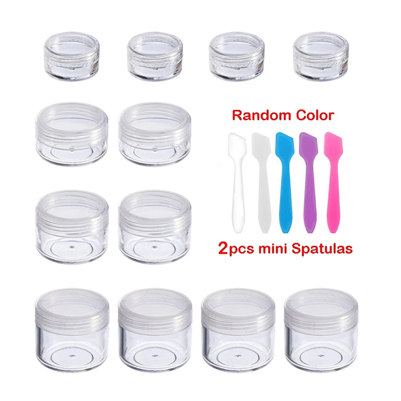 Best of 20 / 50 / 100Pcs 2g 3g 5g 10g 15g 20g Clear Small Bottle Sample Plastic Cosmetic Containers Empty Eyeshadow Lip Balm Face Cream Jar Reviews & Tips