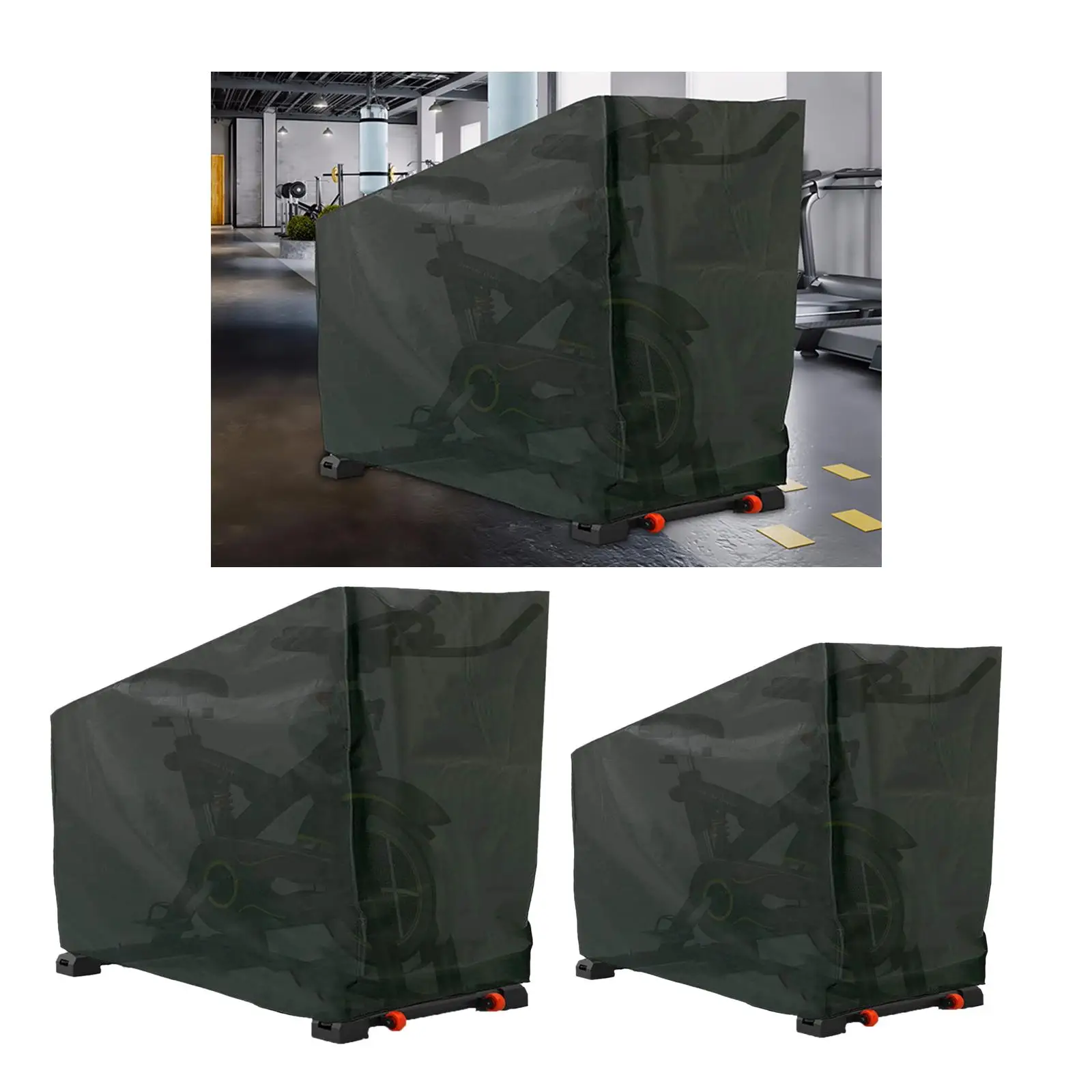 Indoor Cycling Protective Cover Waterproof Exercise Bike Cover Universal Storage Cover for Home Storage Outdoor Protection