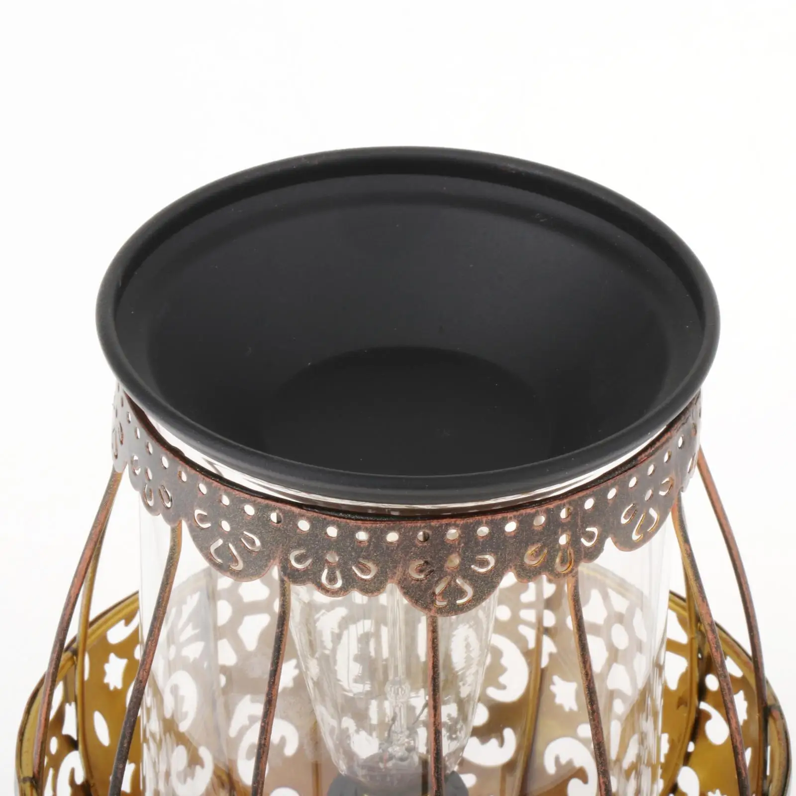 Metal Wax Melt Warmer Burner Night Light with Bulb Wax Melter for Home Living Room Bedroom