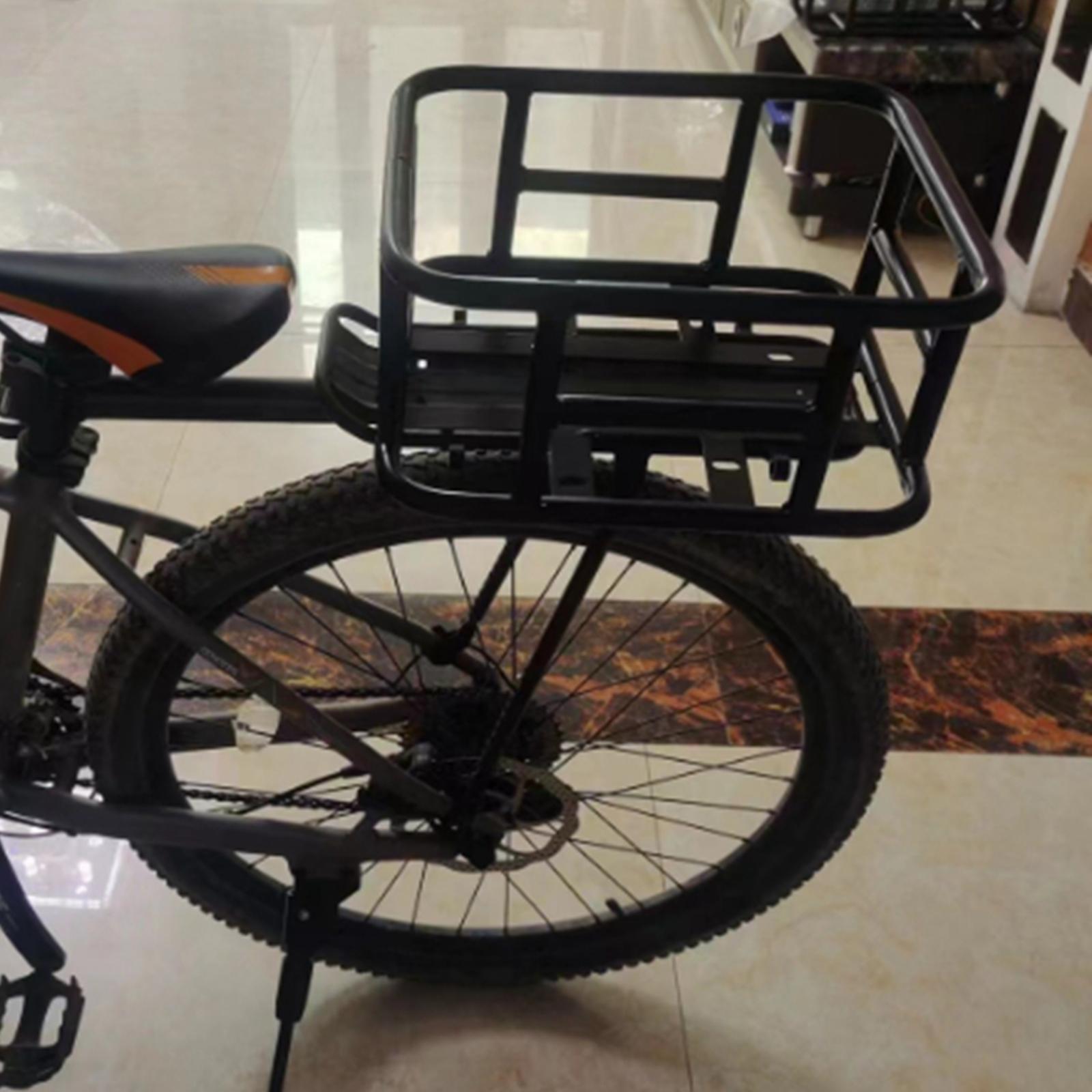 Rear bike rack and hot sale basket