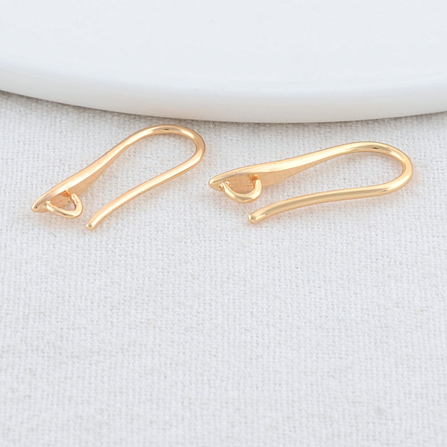 2,5*20MM 14K Gold Farbe Messing Ohrringe Hoops Hohe Qualität Schmuck Machen Liefert Diy Erkenntnisse Zubehör – Detail 5
