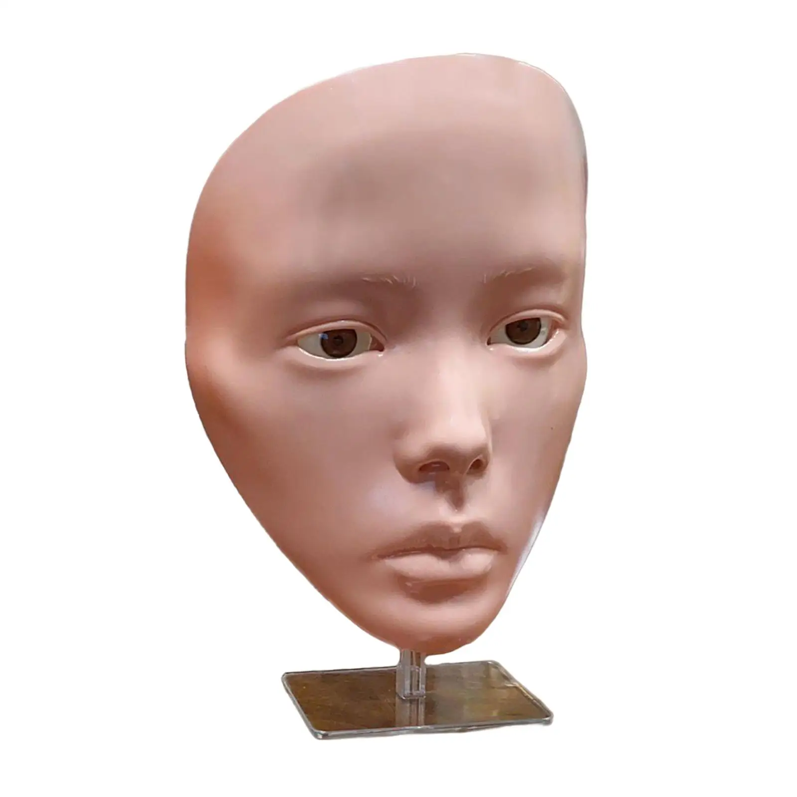 3D Makeup Full Face Practice Board Model with Stand Exercise Tool Realistic