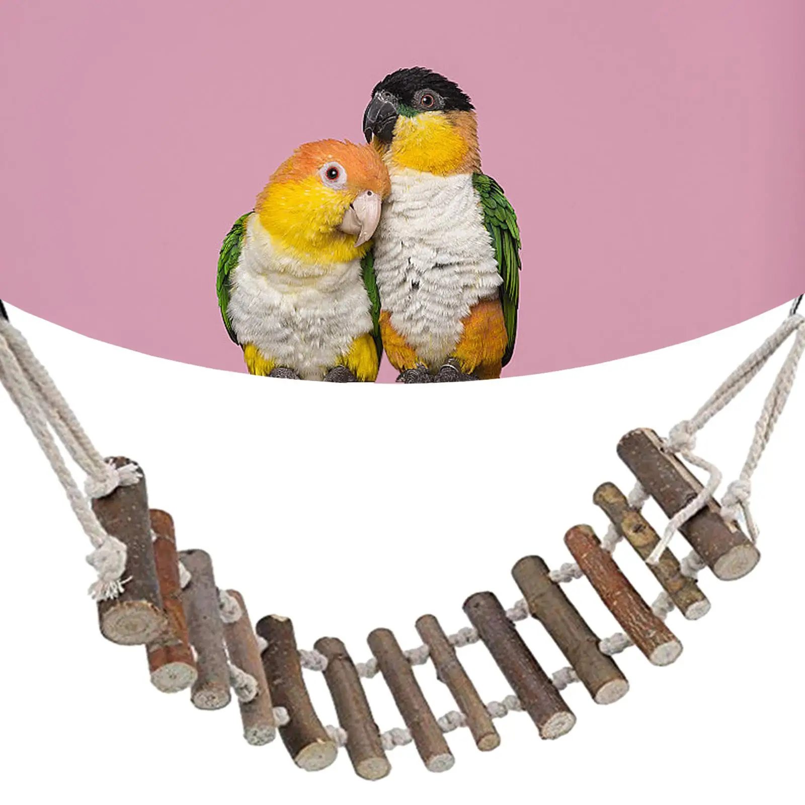 Bird Parrot Ladder Bridges Bird Toy, Ladder Birds Hanging Bridge Play Toy Climbing Rope Ladder Bird Rope Ladder ,