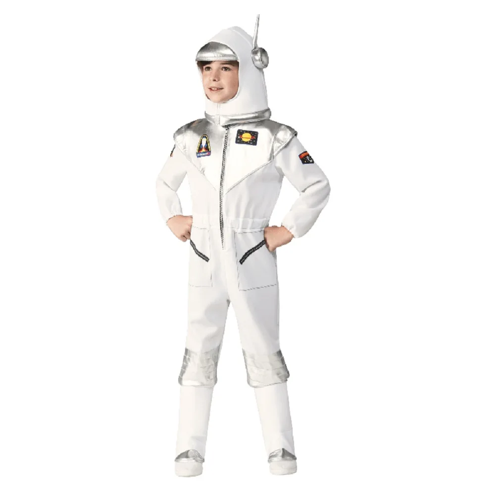 Accesorios de fotografía Casco de astronauta para bebé Ropa Ropa unisex para niños Disfraces Disfraz de Halloween Traje espacial personalizado 
